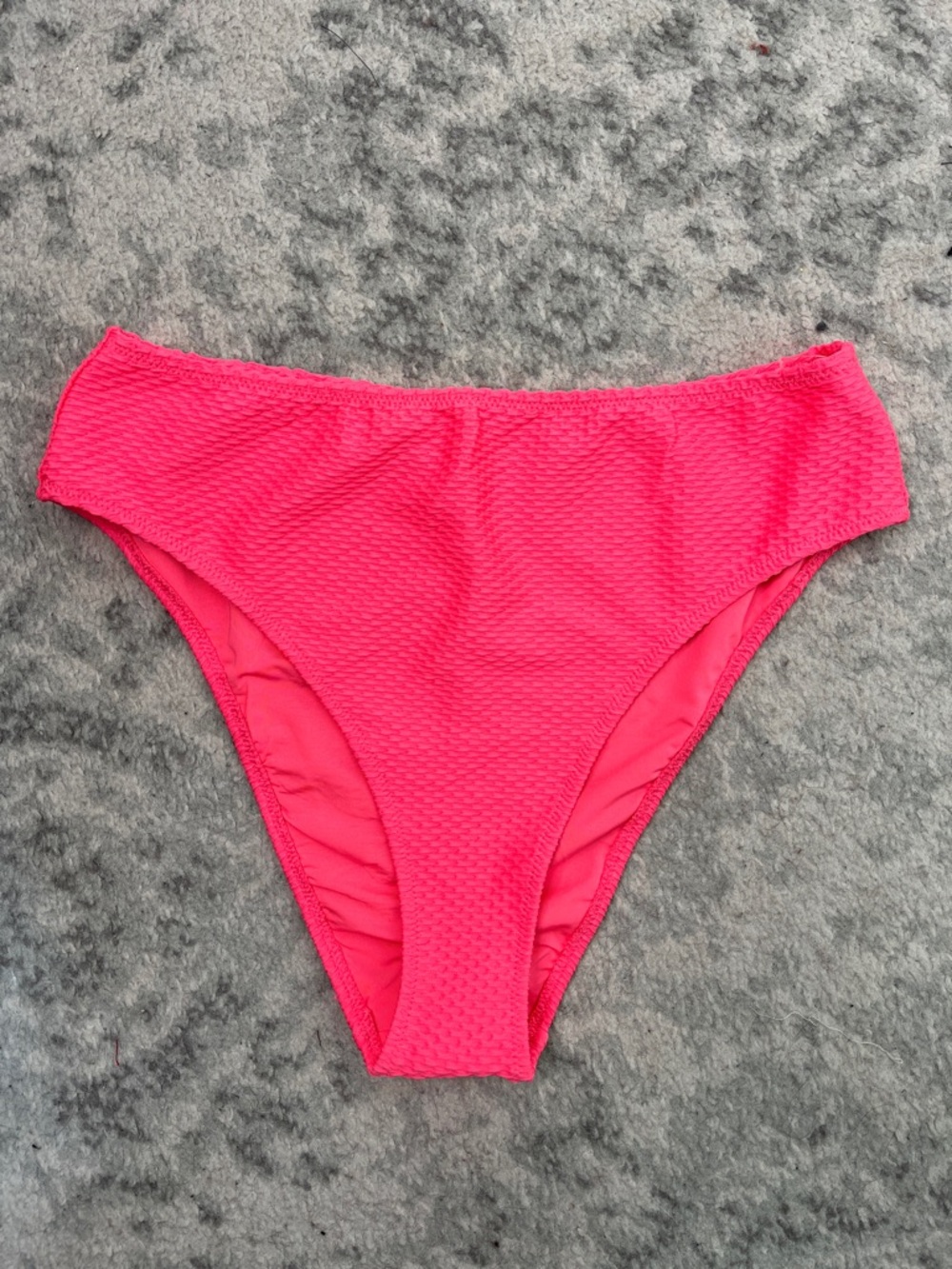 AERIE SWIM BOTTOMS BUNDLE HIGH WAISTED CORAL AND GREEN WHITE STRIPE SZ MED NWT - Picture 3 of 13